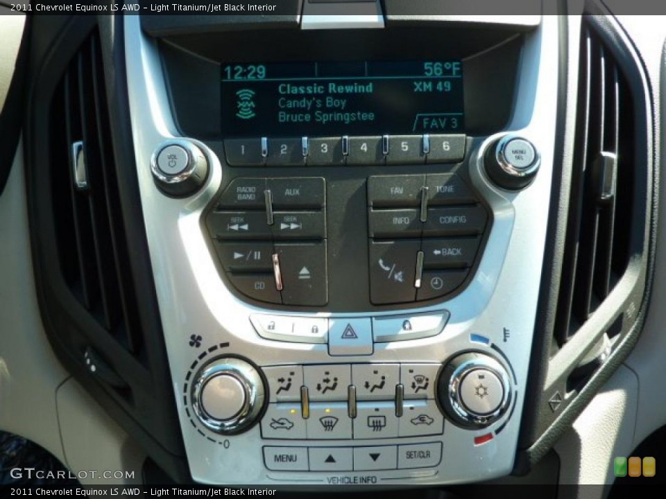 Light Titanium/Jet Black Interior Controls for the 2011 Chevrolet Equinox LS AWD #39705679