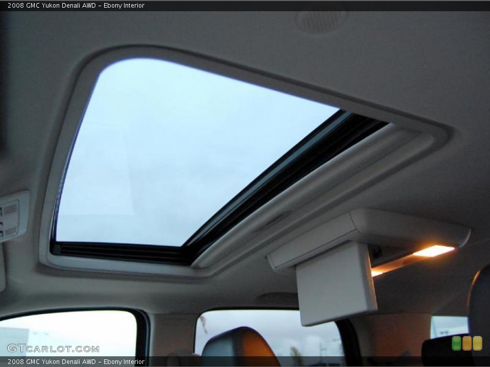 Ebony Interior Sunroof for the 2008 GMC Yukon Denali AWD #39705708