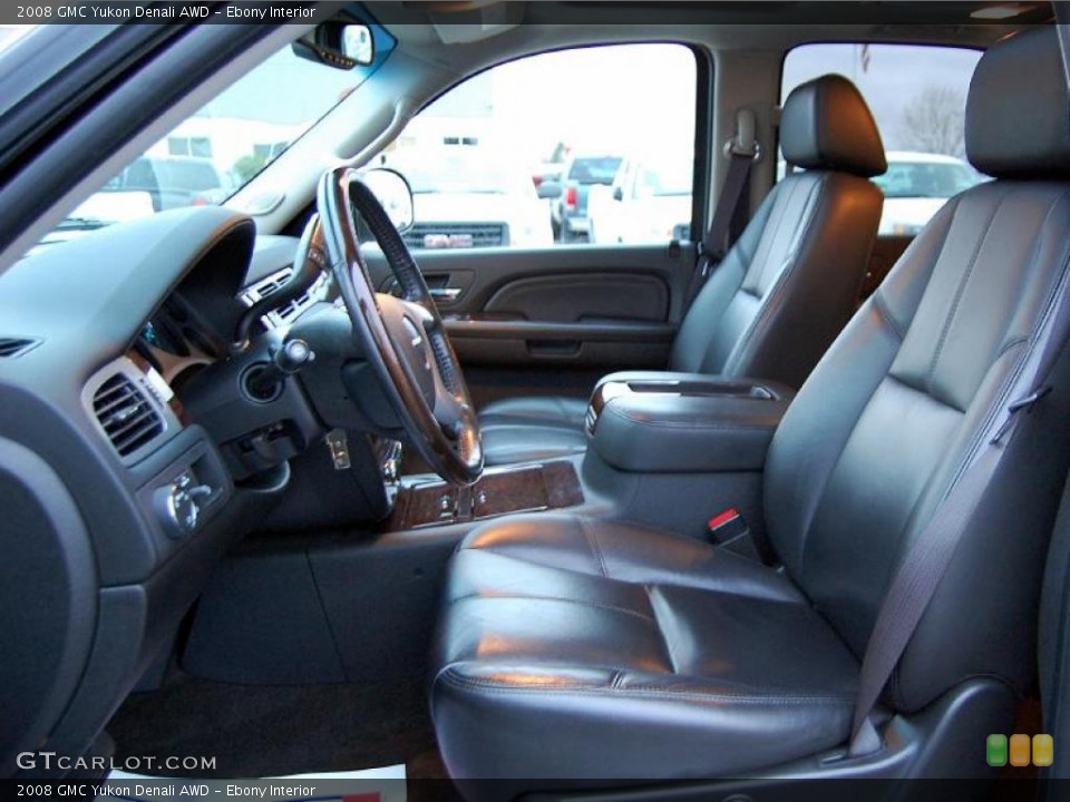 Ebony Interior Photo for the 2008 GMC Yukon Denali AWD #39705849