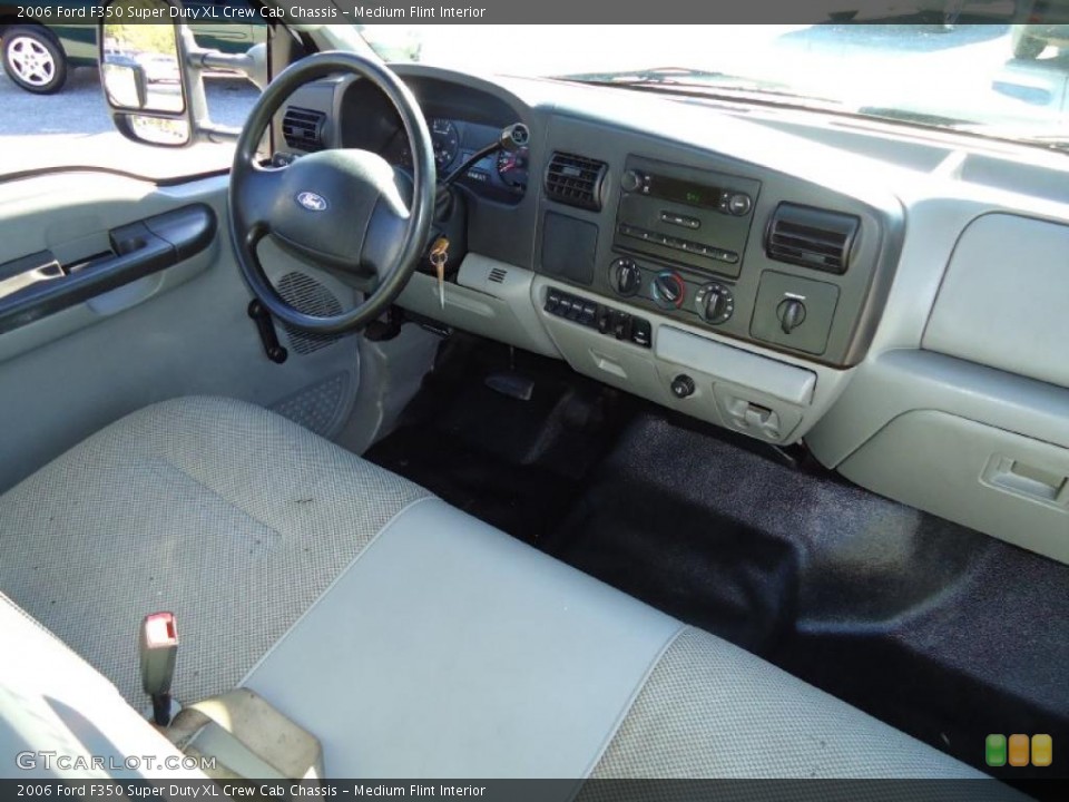 Medium Flint Interior Dashboard for the 2006 Ford F350 Super Duty XL Crew Cab Chassis #39706103