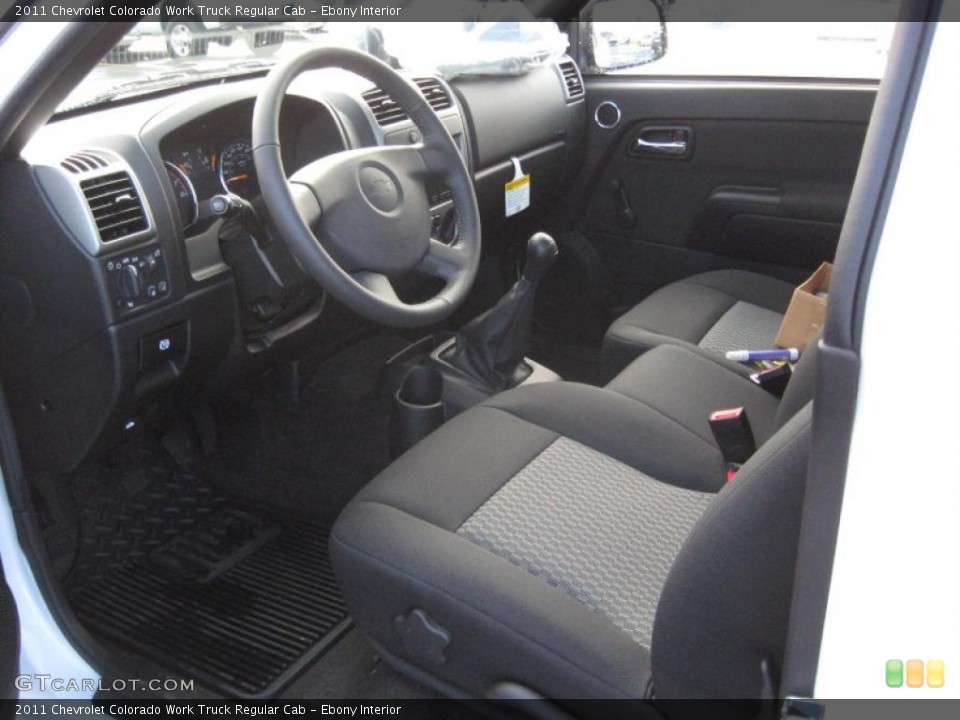 Ebony Interior Photo for the 2011 Chevrolet Colorado Work Truck Regular Cab #39706655