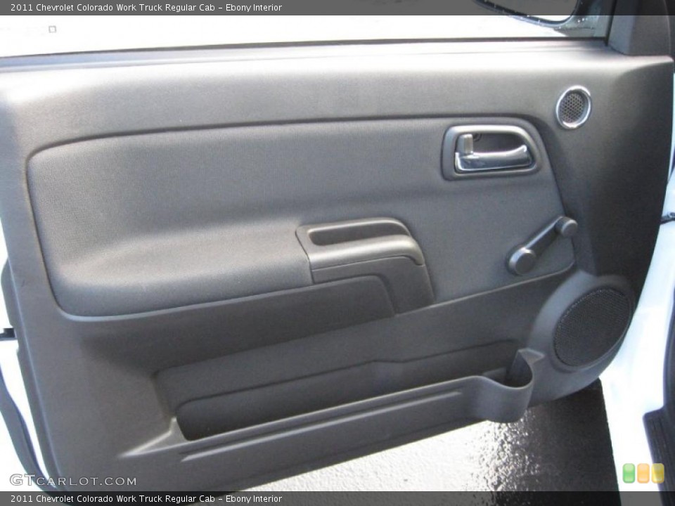 Ebony Interior Door Panel for the 2011 Chevrolet Colorado Work Truck Regular Cab #39706672