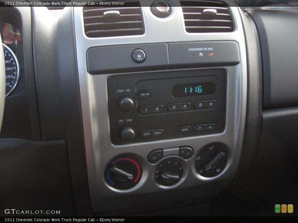 Ebony Interior Controls for the 2011 Chevrolet Colorado Work Truck Regular Cab #39706703