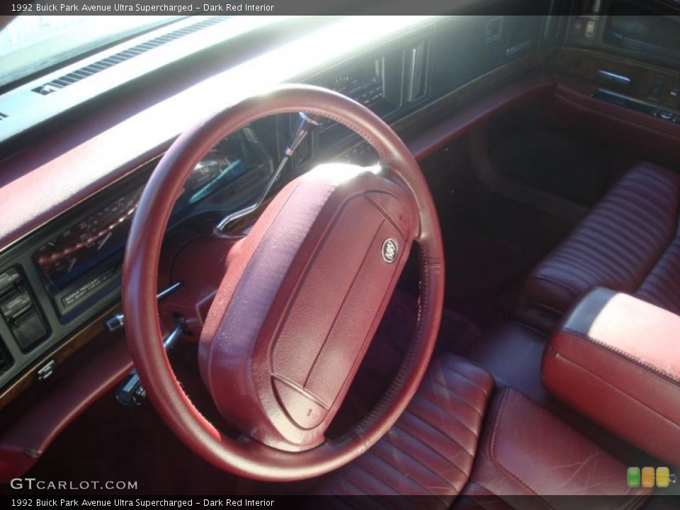 Dark Red Interior Steering Wheel for the 1992 Buick Park Avenue Ultra Supercharged #39707119
