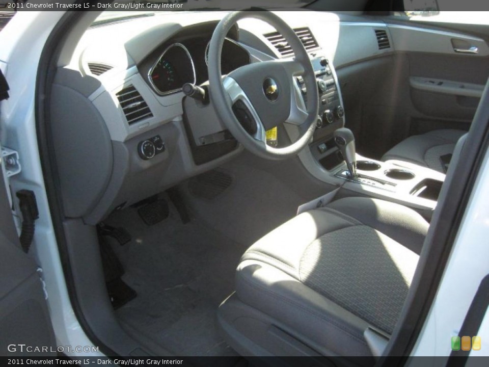 Dark Gray/Light Gray Interior Prime Interior for the 2011 Chevrolet Traverse LS #39708327