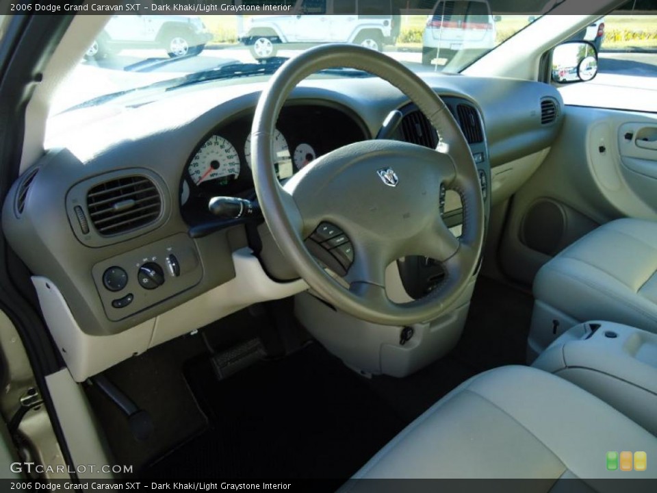 Dark Khaki/Light Graystone 2006 Dodge Grand Caravan Interiors