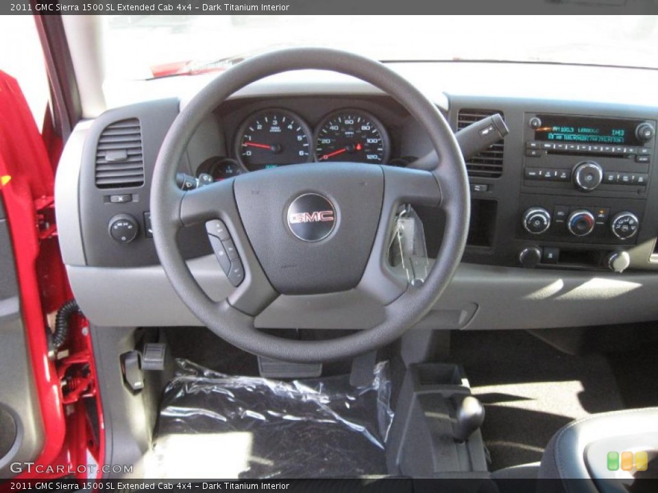 Dark Titanium Interior Dashboard for the 2011 GMC Sierra 1500 SL Extended Cab 4x4 #39709495