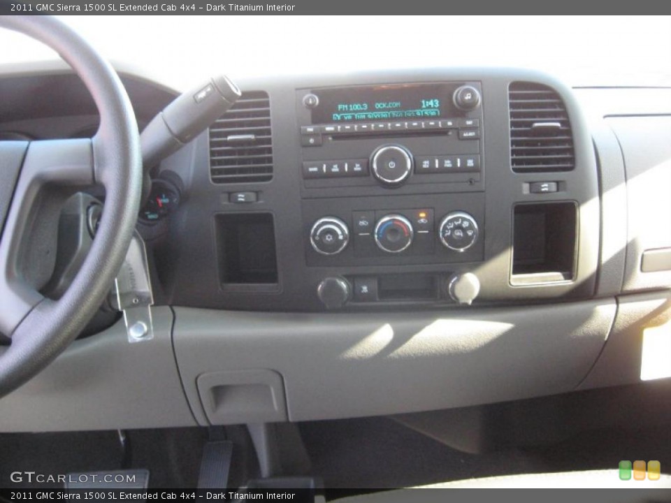 Dark Titanium Interior Controls for the 2011 GMC Sierra 1500 SL Extended Cab 4x4 #39709507