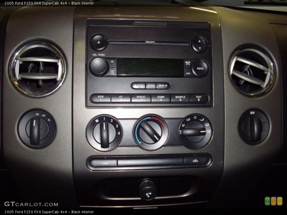 Black Interior Controls for the 2005 Ford F150 FX4 SuperCab 4x4 #39712451
