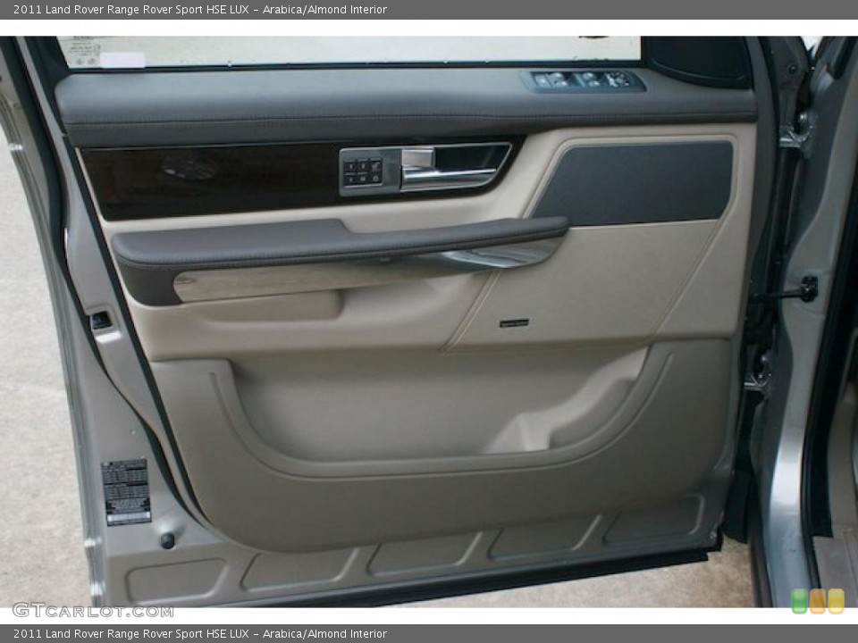 Arabica/Almond Interior Door Panel for the 2011 Land Rover Range Rover Sport HSE LUX #39712831