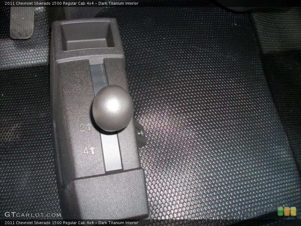 Dark Titanium Interior Controls for the 2011 Chevrolet Silverado 1500 Regular Cab 4x4 #39712943