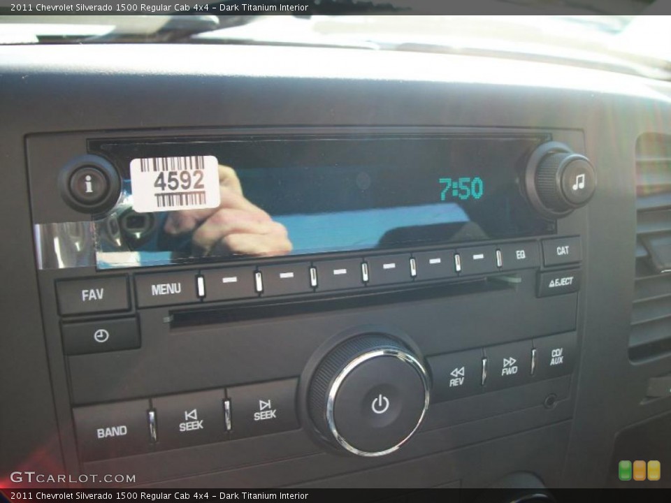 Dark Titanium Interior Controls for the 2011 Chevrolet Silverado 1500 Regular Cab 4x4 #39712975
