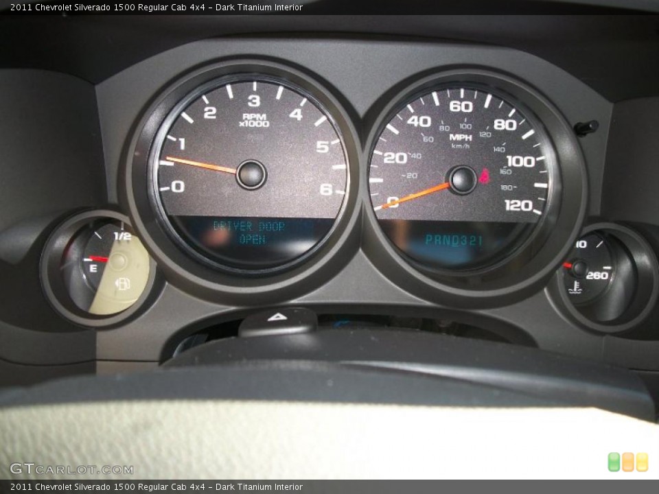 Dark Titanium Interior Gauges for the 2011 Chevrolet Silverado 1500 Regular Cab 4x4 #39713047