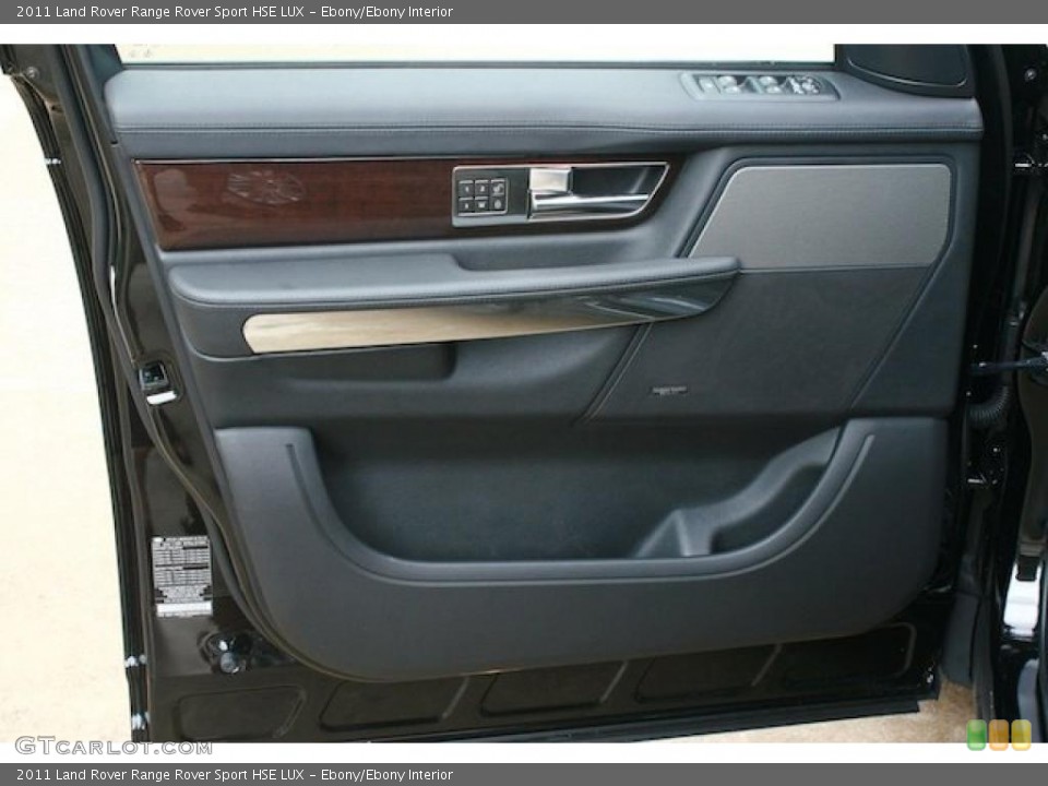 Ebony/Ebony Interior Door Panel for the 2011 Land Rover Range Rover Sport HSE LUX #39713127