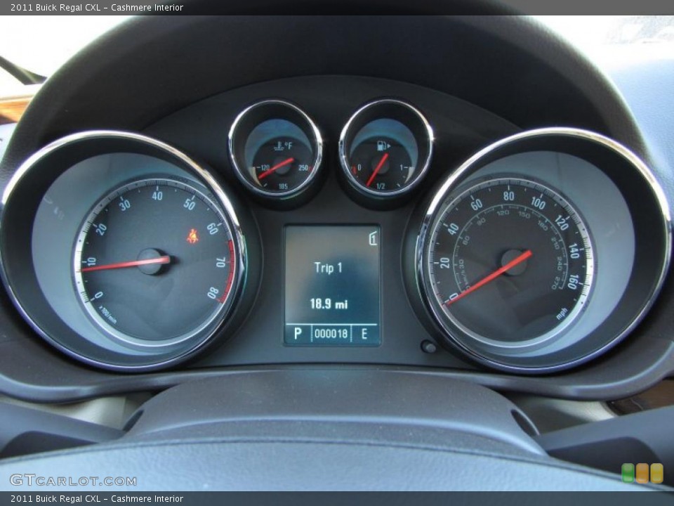 Cashmere Interior Gauges for the 2011 Buick Regal CXL #39715135