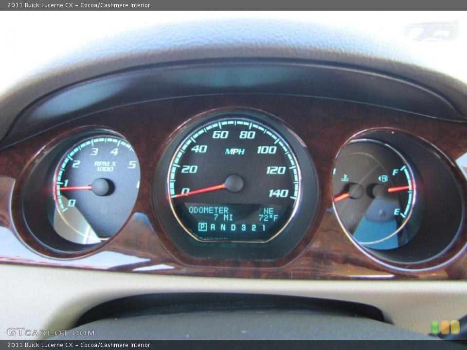 Cocoa/Cashmere Interior Gauges for the 2011 Buick Lucerne CX #39715487
