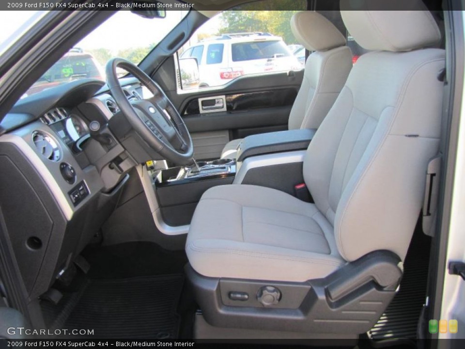 Black/Medium Stone Interior Photo for the 2009 Ford F150 FX4 SuperCab 4x4 #39717243