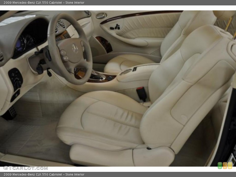 Stone Interior Photo for the 2009 Mercedes-Benz CLK 550 Cabriolet #39719355