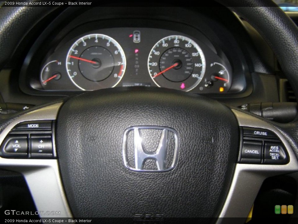 Black Interior Steering Wheel for the 2009 Honda Accord LX-S Coupe #39722763