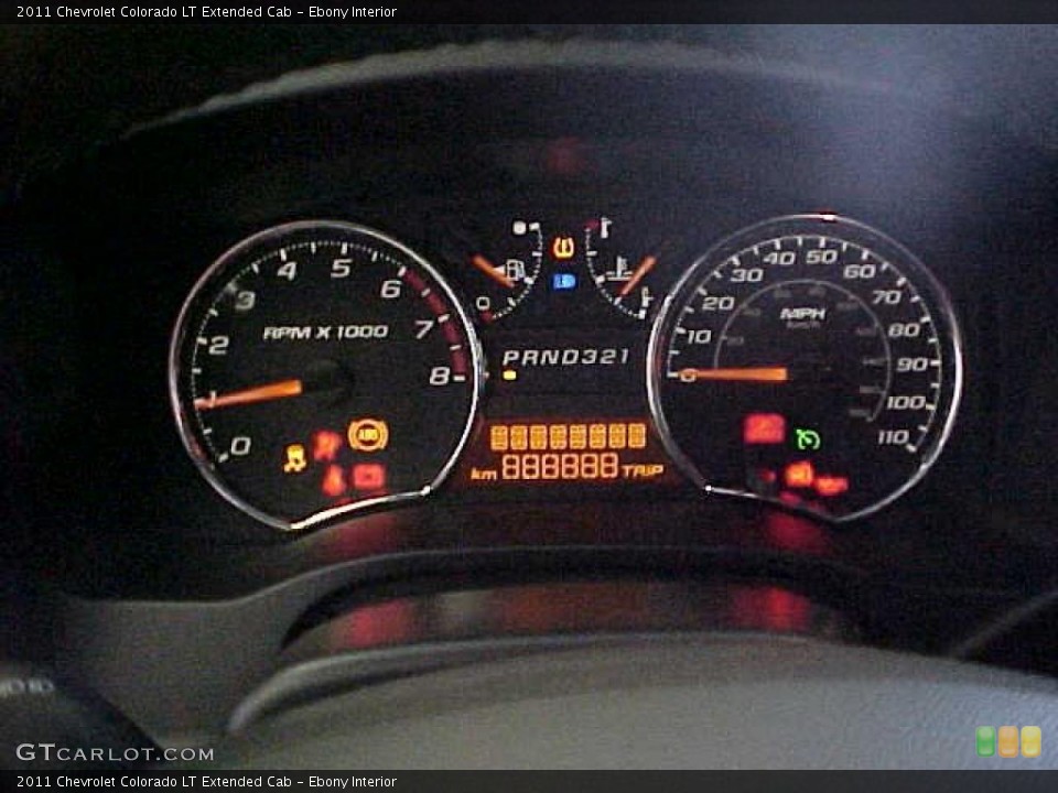 Ebony Interior Gauges for the 2011 Chevrolet Colorado LT Extended Cab #39723891