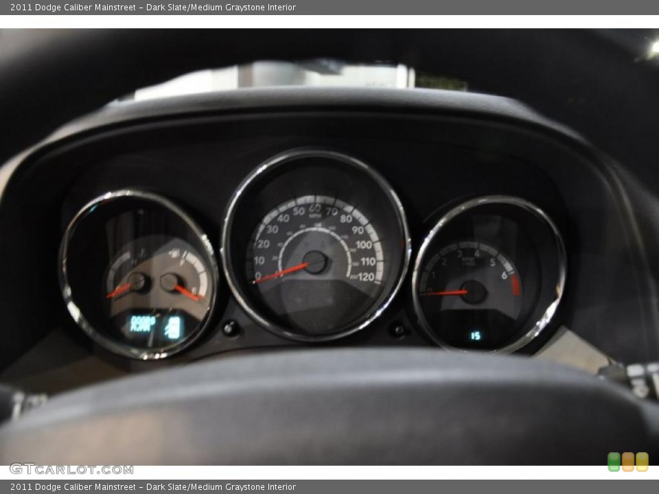 Dark Slate/Medium Graystone Interior Gauges for the 2011 Dodge Caliber Mainstreet #39723999