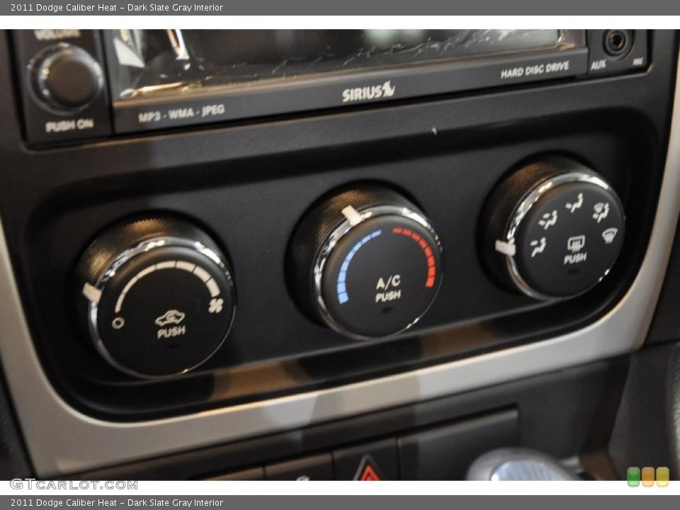 Dark Slate Gray Interior Controls for the 2011 Dodge Caliber Heat #39724323