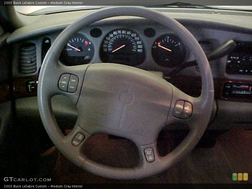 Medium Gray Interior Steering Wheel for the 2003 Buick LeSabre Custom #39724415