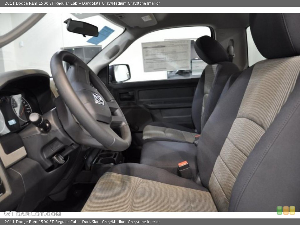 Dark Slate Gray/Medium Graystone Interior Photo for the 2011 Dodge Ram 1500 ST Regular Cab #39725231