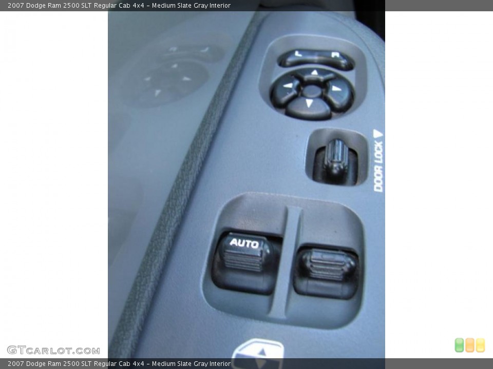 Medium Slate Gray Interior Controls for the 2007 Dodge Ram 2500 SLT Regular Cab 4x4 #39726947