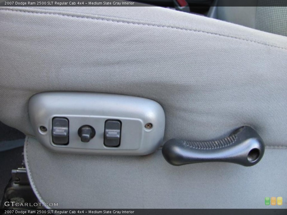 Medium Slate Gray Interior Controls for the 2007 Dodge Ram 2500 SLT Regular Cab 4x4 #39726959