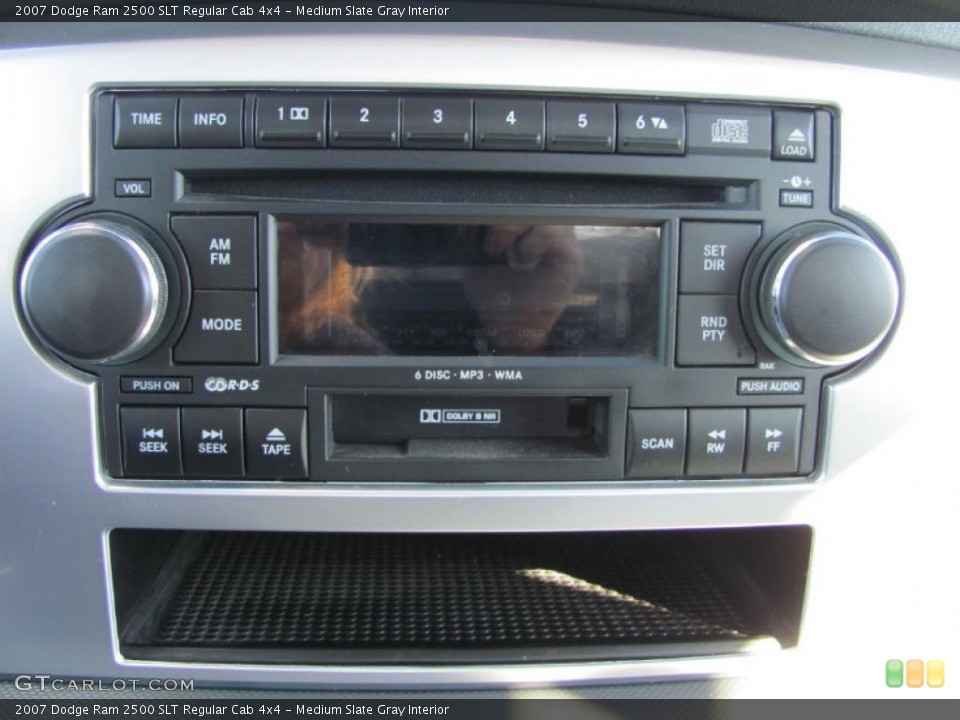 Medium Slate Gray Interior Controls for the 2007 Dodge Ram 2500 SLT Regular Cab 4x4 #39727027
