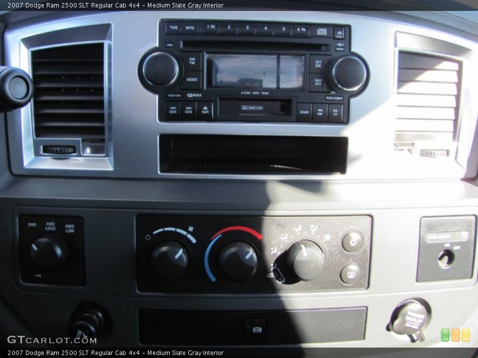 Medium Slate Gray Interior Controls for the 2007 Dodge Ram 2500 SLT Regular Cab 4x4 #39727047