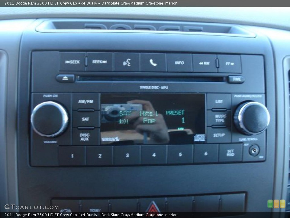 Dark Slate Gray/Medium Graystone Interior Controls for the 2011 Dodge Ram 3500 HD ST Crew Cab 4x4 Dually #39727431