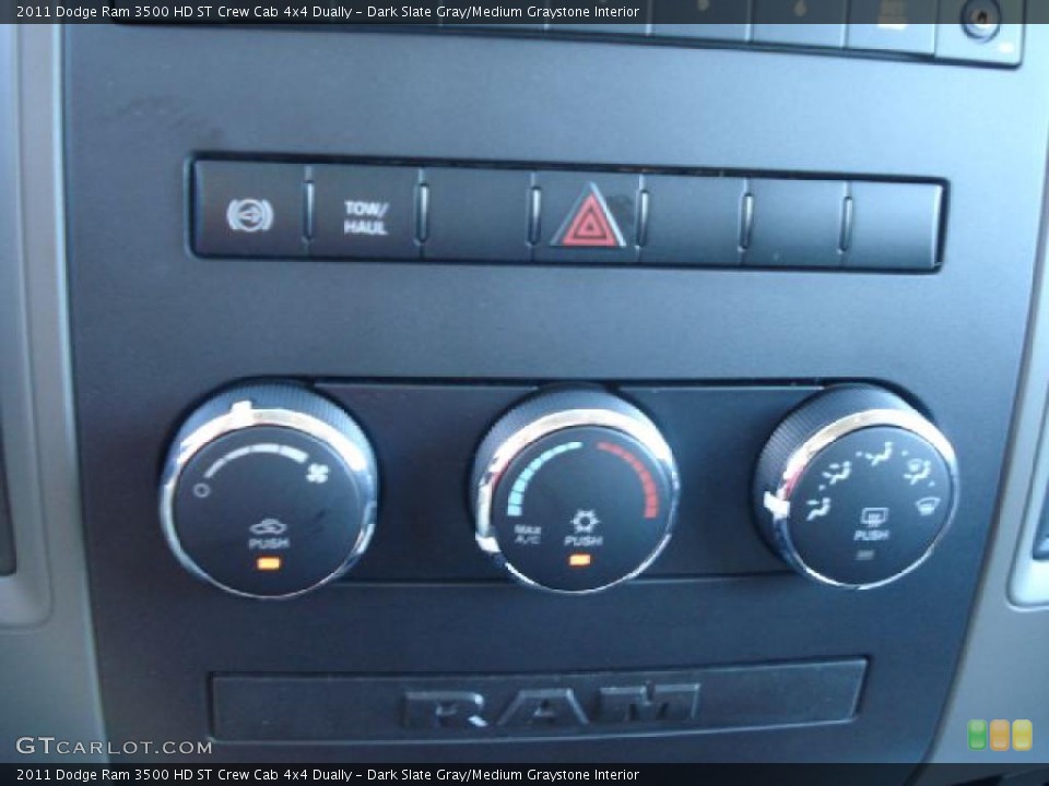 Dark Slate Gray/Medium Graystone Interior Controls for the 2011 Dodge Ram 3500 HD ST Crew Cab 4x4 Dually #39727447