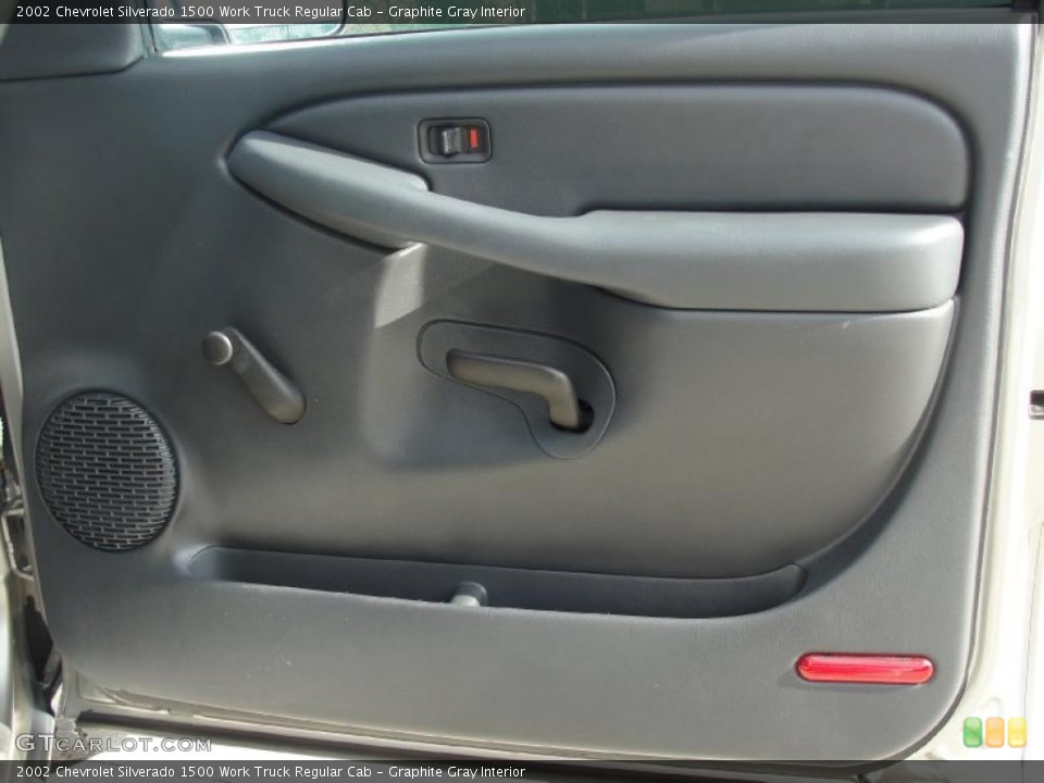 Graphite Gray Interior Door Panel for the 2002 Chevrolet Silverado 1500 Work Truck Regular Cab #39727959