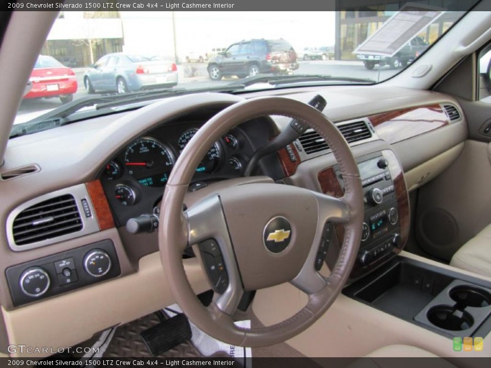 Light Cashmere Interior Prime Interior for the 2009 Chevrolet Silverado 1500 LTZ Crew Cab 4x4 #39733208