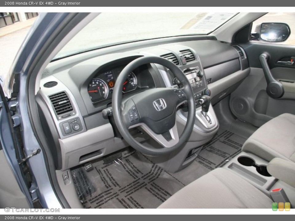Gray Interior Prime Interior for the 2008 Honda CR-V EX 4WD #39733256