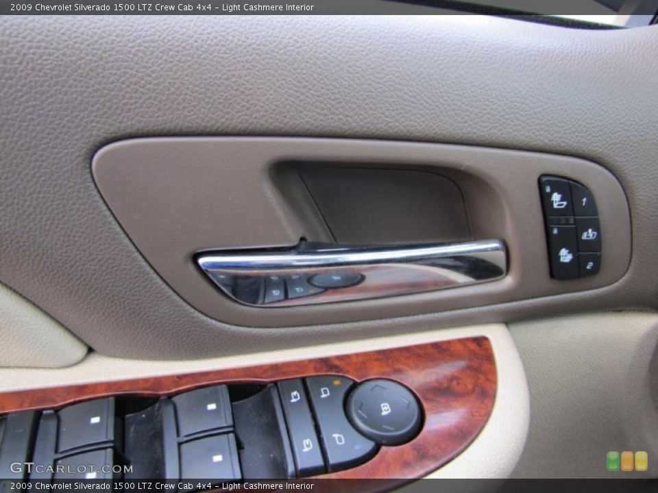 Light Cashmere Interior Controls for the 2009 Chevrolet Silverado 1500 LTZ Crew Cab 4x4 #39733284
