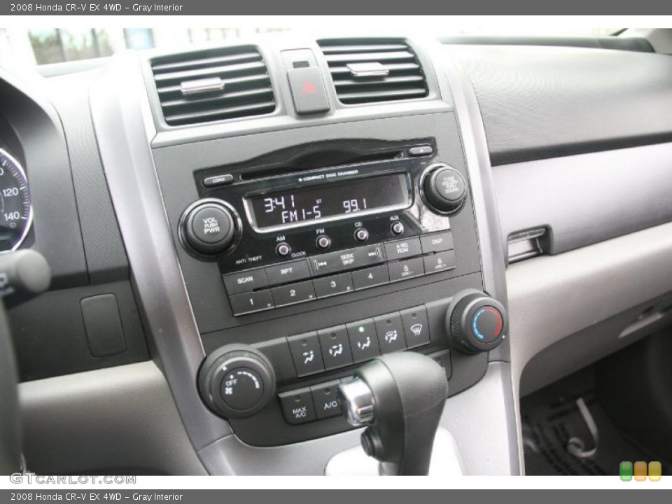 Gray Interior Controls for the 2008 Honda CR-V EX 4WD #39733452