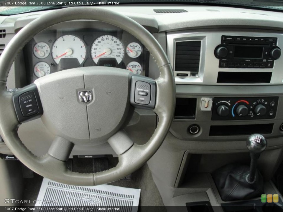 Khaki Interior Steering Wheel for the 2007 Dodge Ram 3500 Lone Star Quad Cab Dually #39733677