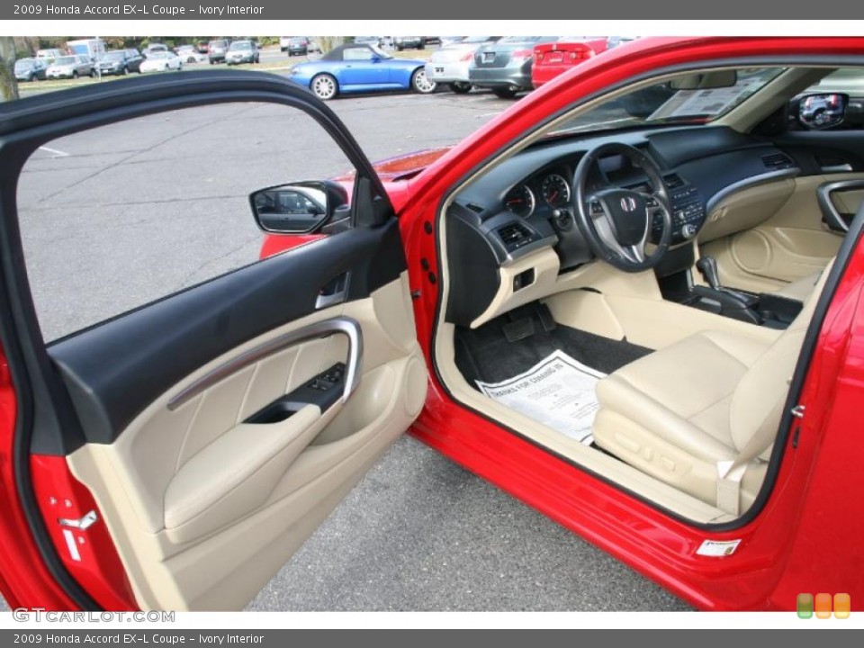 Ivory Interior Photo for the 2009 Honda Accord EX-L Coupe #39733685