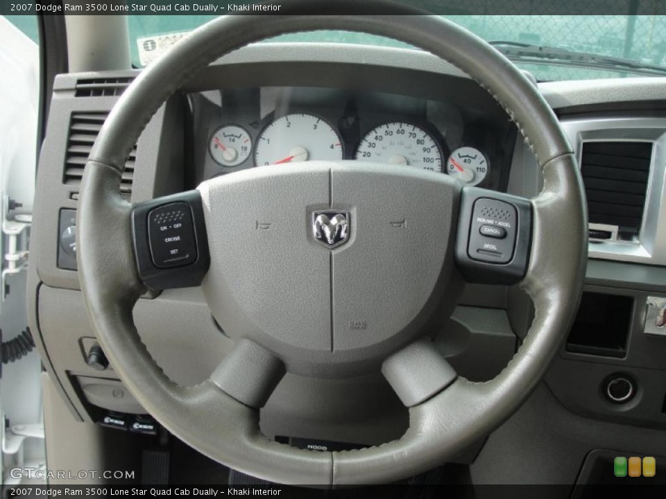 Khaki Interior Steering Wheel for the 2007 Dodge Ram 3500 Lone Star Quad Cab Dually #39733765