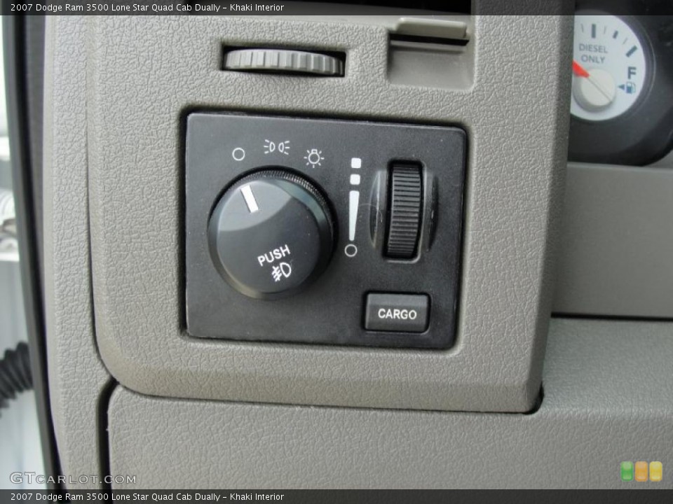 Khaki Interior Controls for the 2007 Dodge Ram 3500 Lone Star Quad Cab Dually #39733805