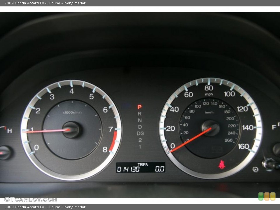 Ivory Interior Gauges for the 2009 Honda Accord EX-L Coupe #39733877