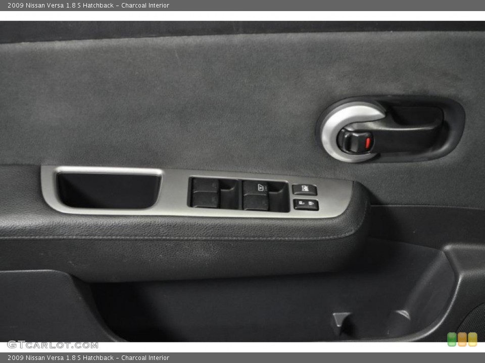 Charcoal Interior Controls for the 2009 Nissan Versa 1.8 S Hatchback #39734125