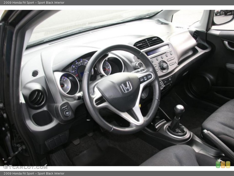 Sport Black Interior Prime Interior for the 2009 Honda Fit Sport #39734479