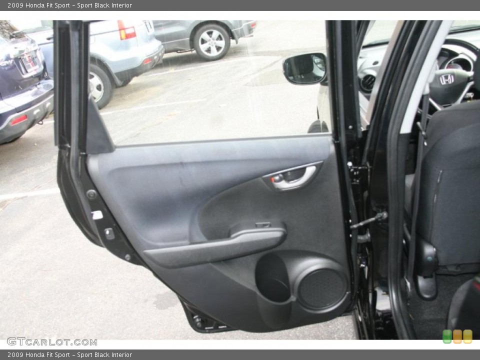 Sport Black Interior Door Panel for the 2009 Honda Fit Sport #39734515