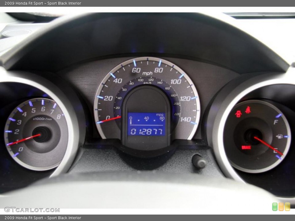 Sport Black Interior Gauges for the 2009 Honda Fit Sport #39734639