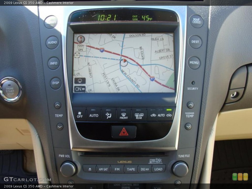 Cashmere Interior Navigation for the 2009 Lexus GS 350 AWD #39736705