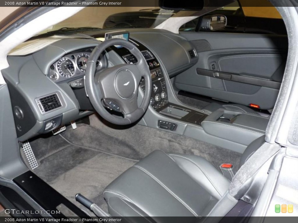 Phantom Grey 2008 Aston Martin V8 Vantage Interiors